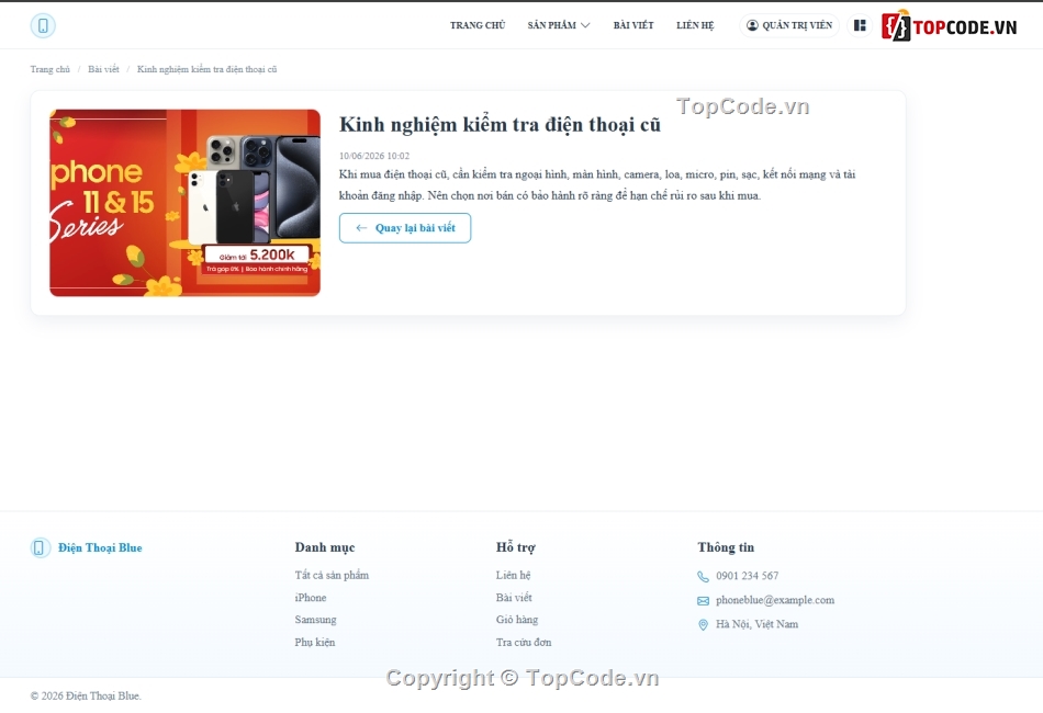 Điện Thoại,Website Mobile Điện Thoại,source code      database